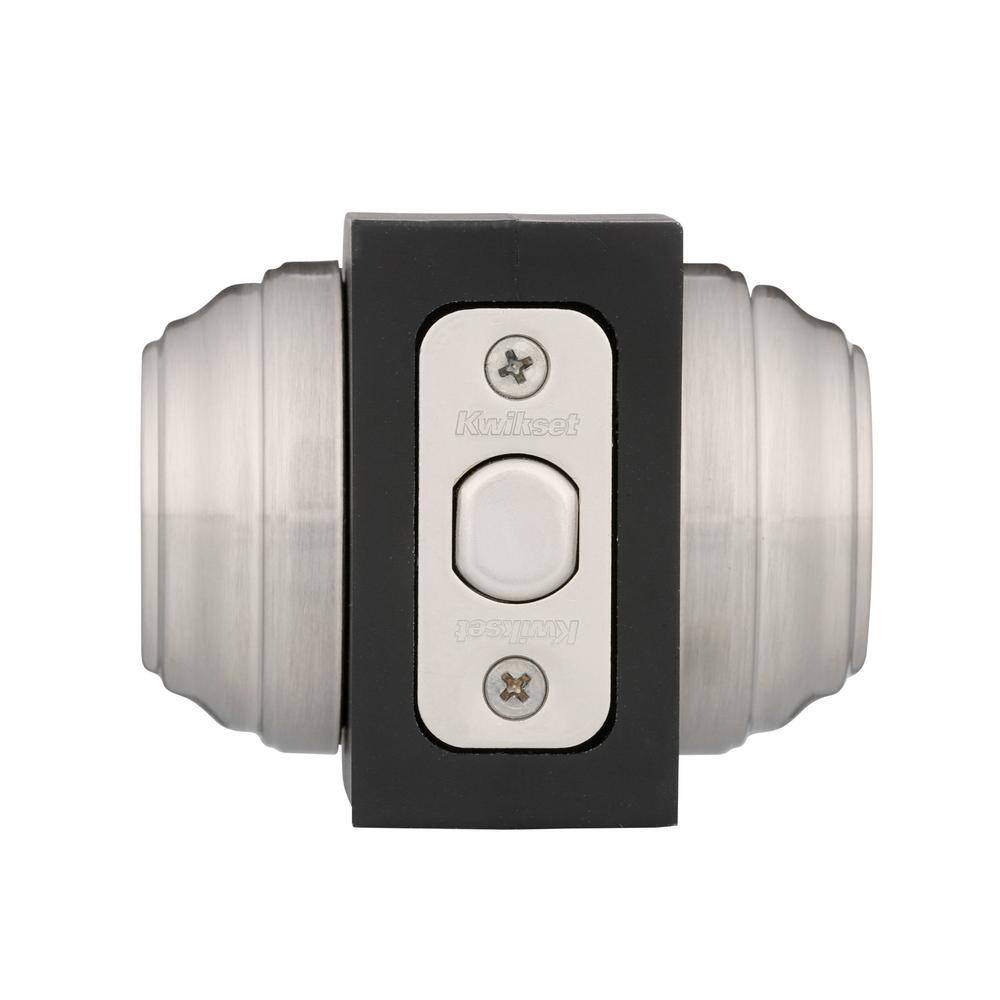 Kwikset Satin Nickel Double Cylinder Deadbolt featuring SmartKey Security 98515SMTCPK4V1