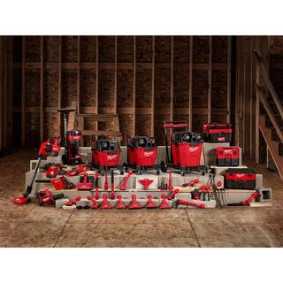 MW M18 FUEL 12 Gal Cordless Dual-Battery WetDry Shop Vac Kit with AIR-TIP 1-14 in. - 2-12 in. Right Angle Tool and Bag 0930-22HD-49-90-2026-49-90-2019