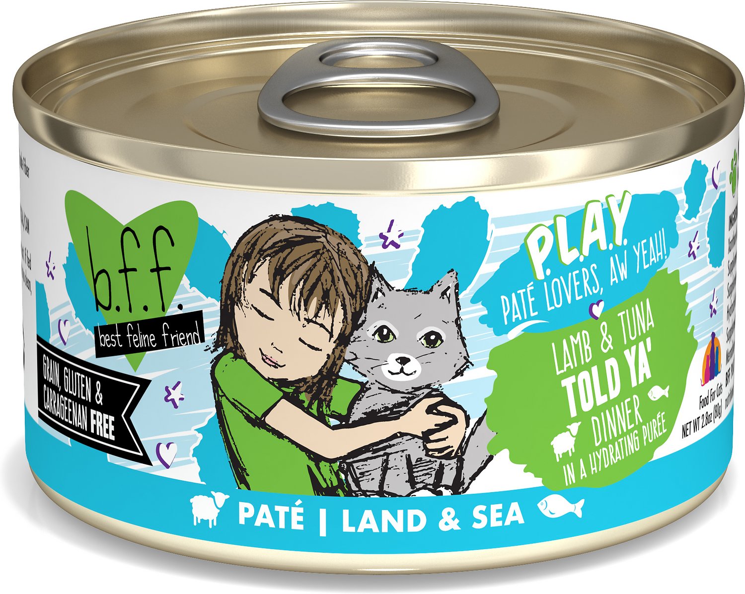 Weruva Cat BFF Play Pate Lovers Lamb and Tuna Told Ya Dinner In A Hydrat