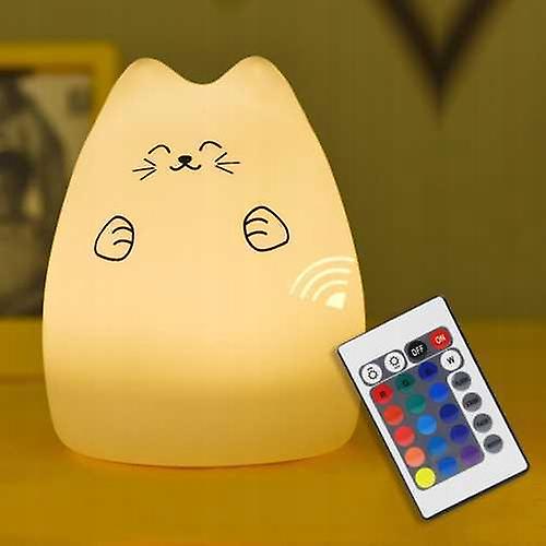 Silicone Led 7 Color Night Light Infant