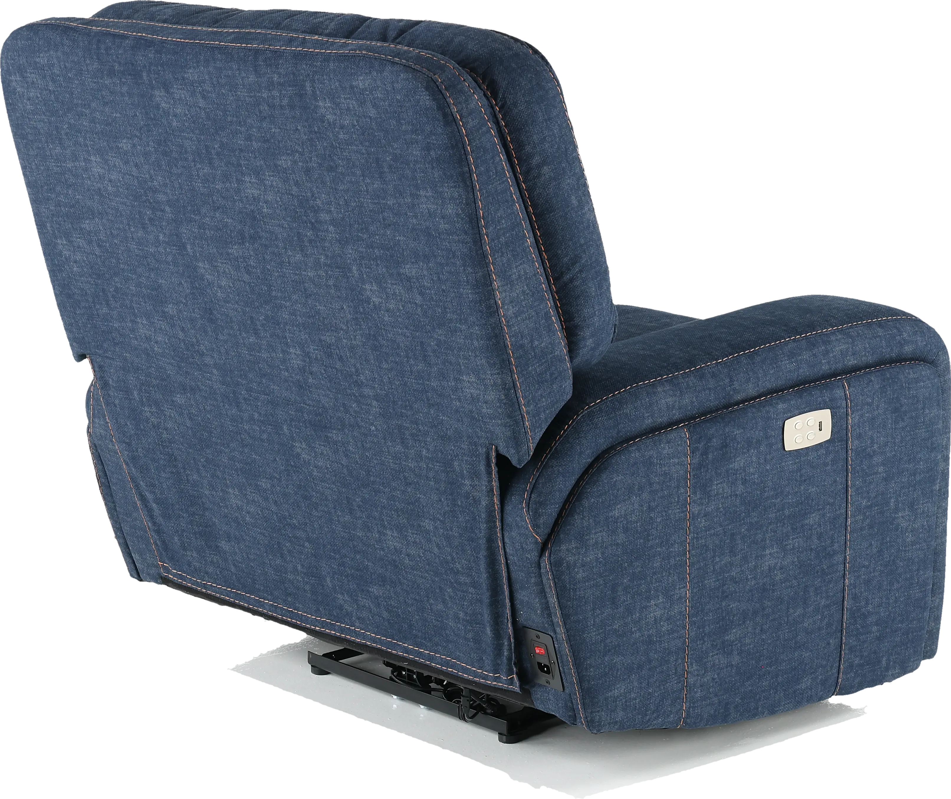 Rock Quarry Indigo Blue Power Recliner