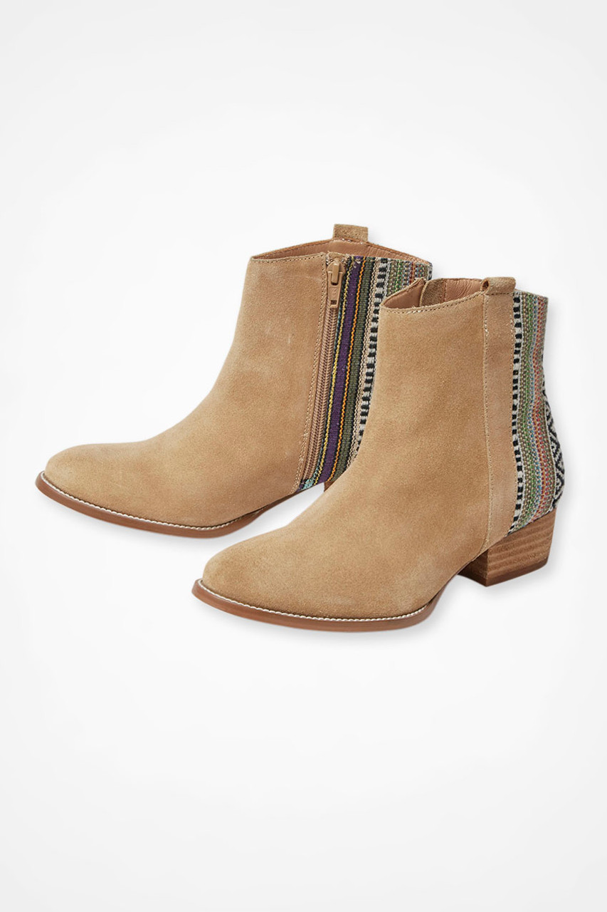 ��Fortuna�� Leather Booties by Walk With Me™