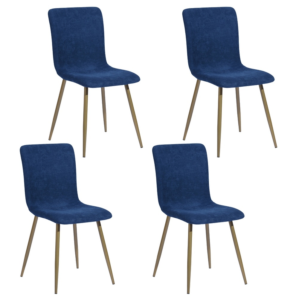 Scargill Upholstered Textured Fabric Dining Chairs (Set of 4)   N/A