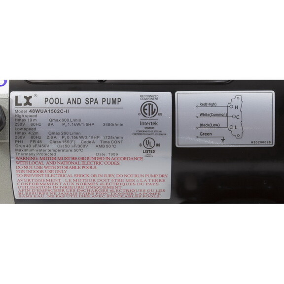 Lingxiao (LX) Pump 48WUA1502C II Pump  LX 48WUA  1...