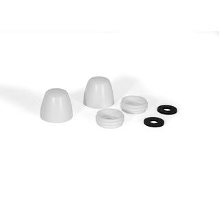 Fluidmaster Secure Cap Universal Toilet Bolt Caps in White 7110T-002-P10