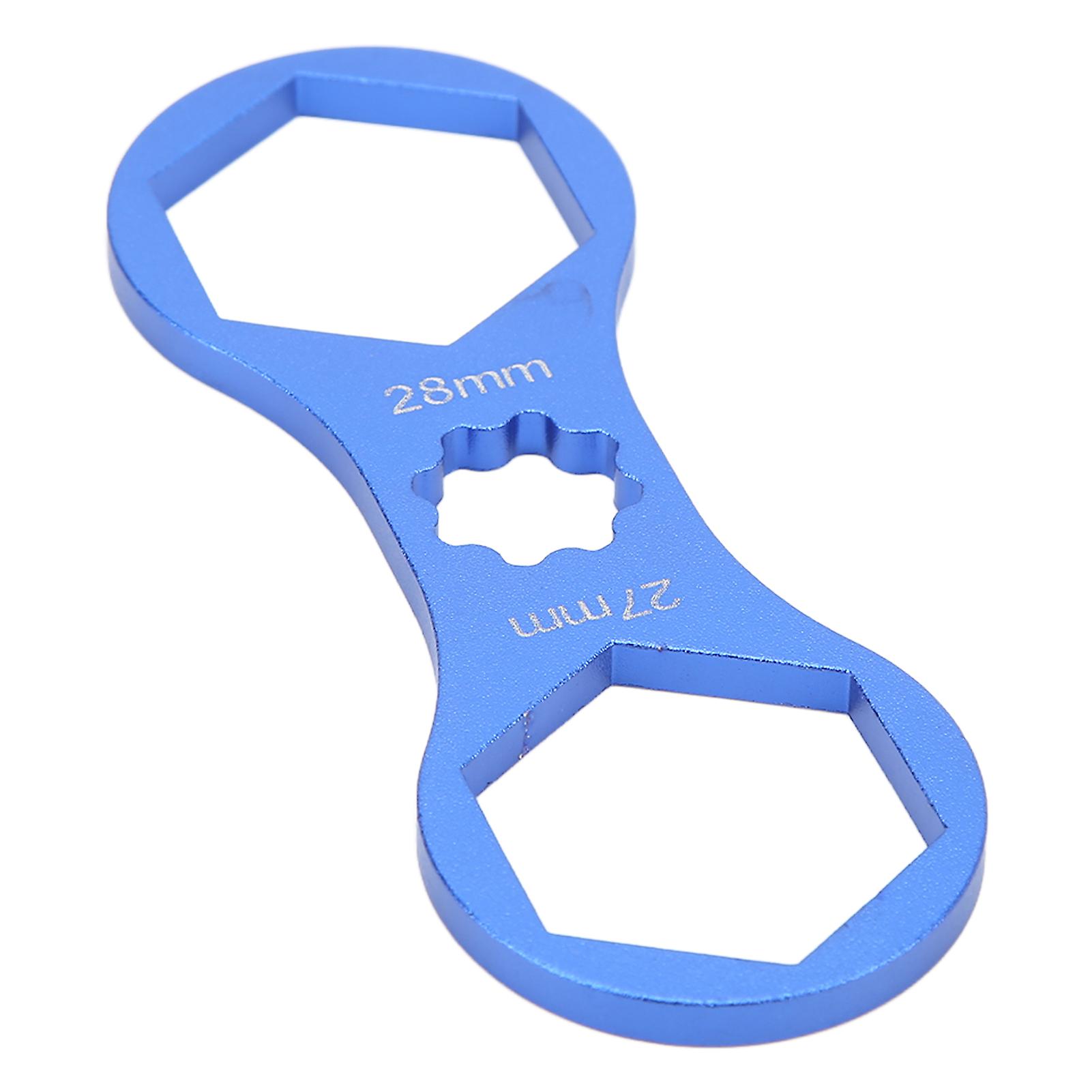 Front Shoulder Cover Wrench 4mm Thick Easy Carry Aluminum Alloy Material Simple Operation Bicycle Front Fork Wrench