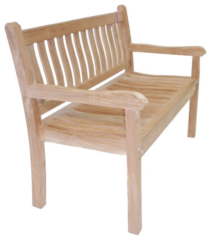 Grade A Teak  Windsor 3 Seater Bench   Craftsman   Outdoor Benches   by Windsor Teak Furniture  Houzz