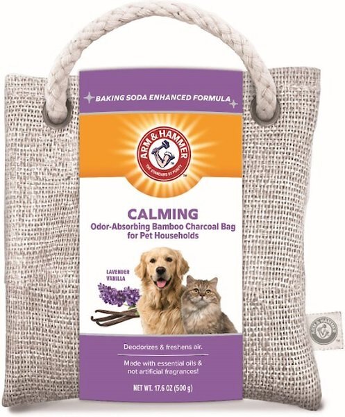 Arm and Hammer Calming Lavender Vanilla Odor-Absorbing Bamboo Charcoal Pet Deodorizing Bag， 17.6-oz bag