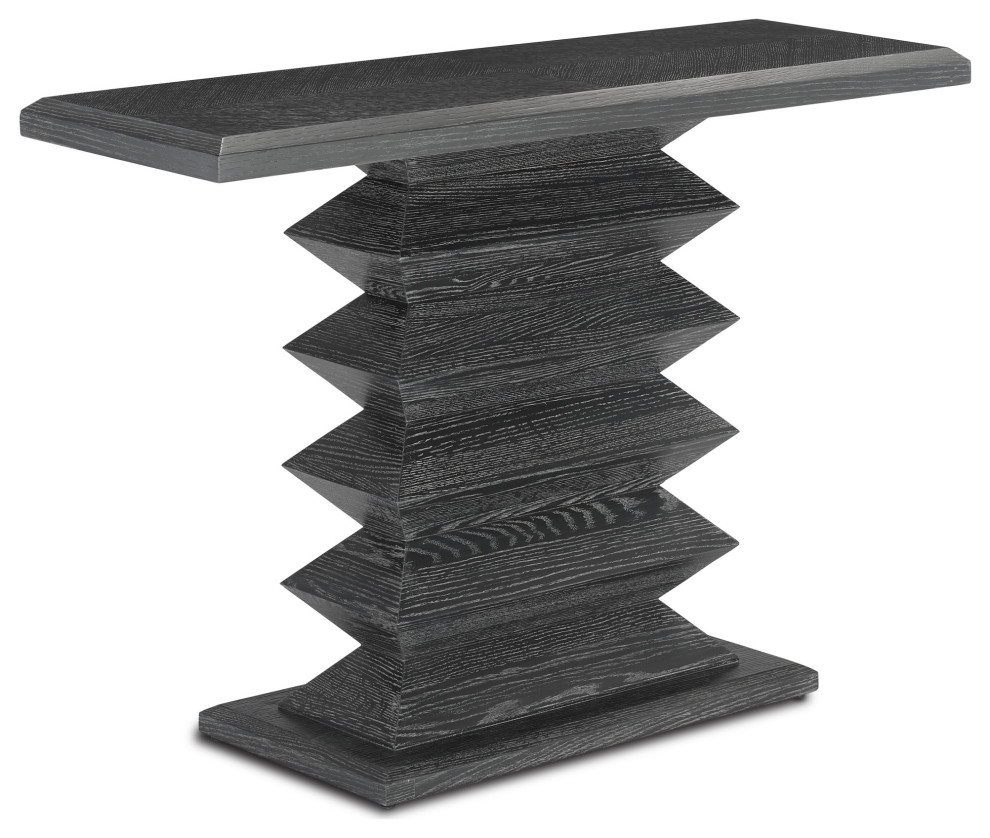 Sayan Black Console Table   Contemporary   Console Tables   by HedgeApple  Houzz