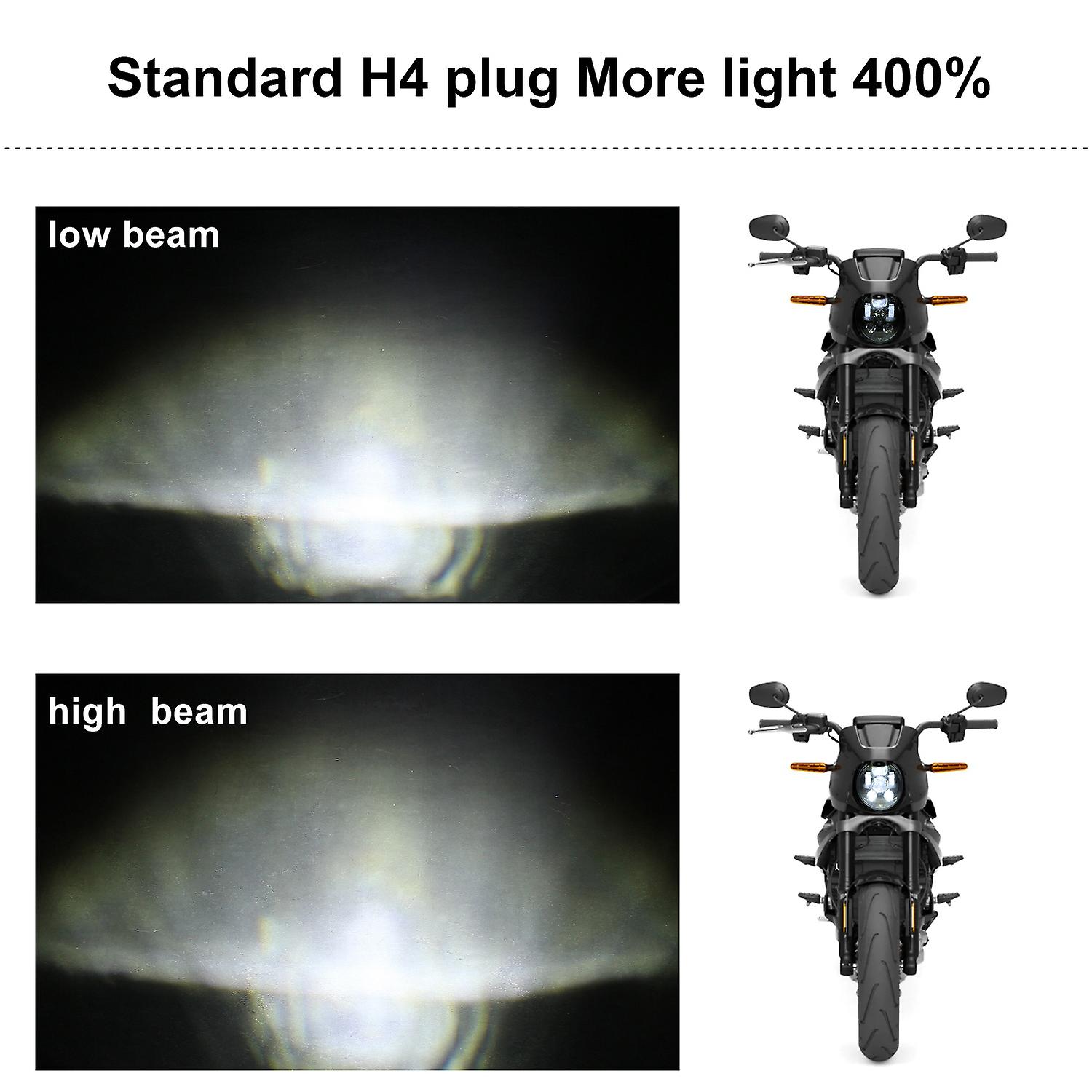 5.75 Inch Led Headlight Motorcycle Projector Headlamp Super Wide Angle Driving Light No.319893