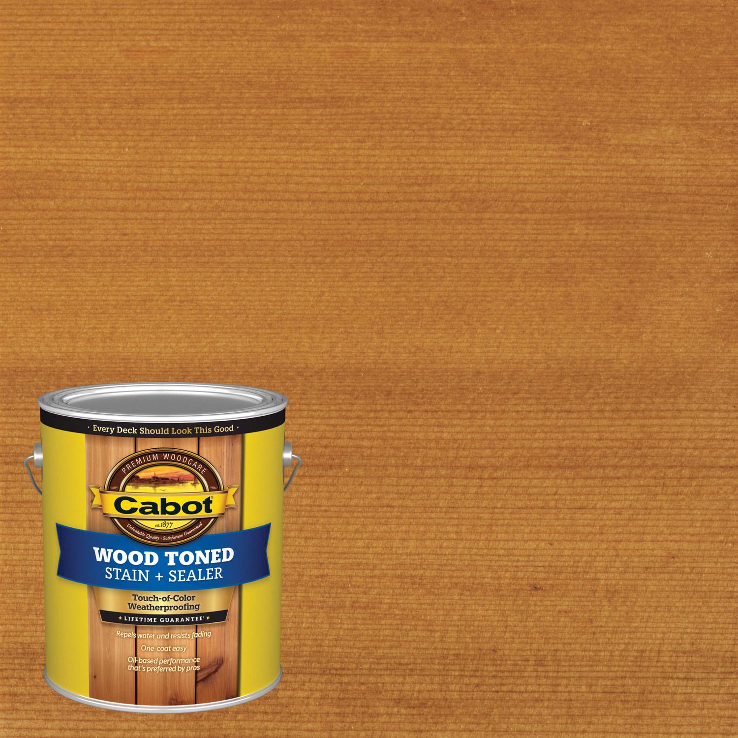 Cabot Wood Toned Transparent Heartwood Oil-Based Deck and Siding Stain 1 gal