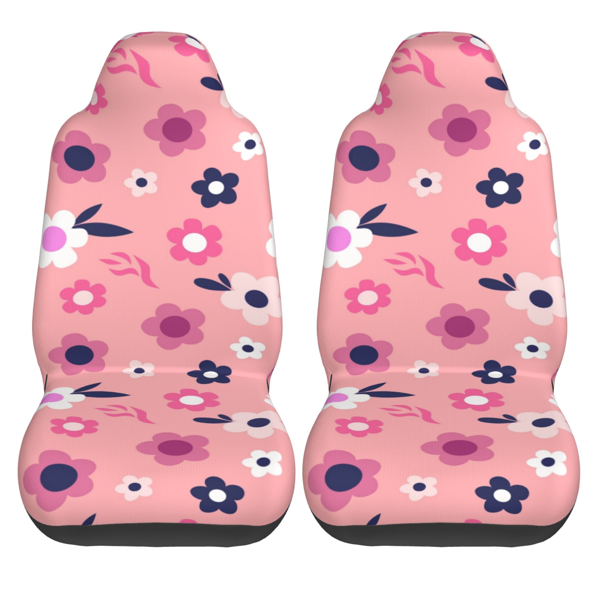 ZICANCN Car Seat Cover Flowers Daisies Floral Car Front Seat Covers Protectors ， Automotive Seat Covers for Cars Trucks Suv