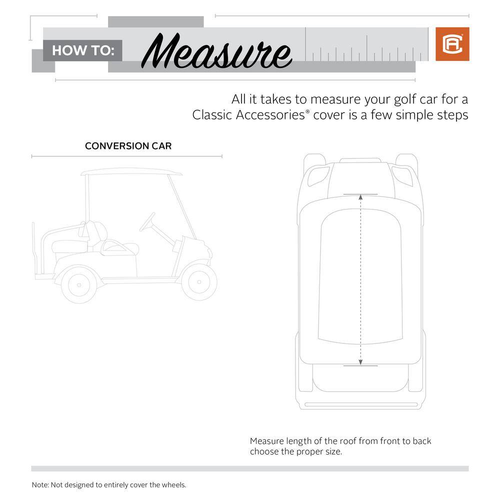 Classic Accessories Quick-Fit Conversion Kit Golf Car Storage Cover 40-067-015801-RT