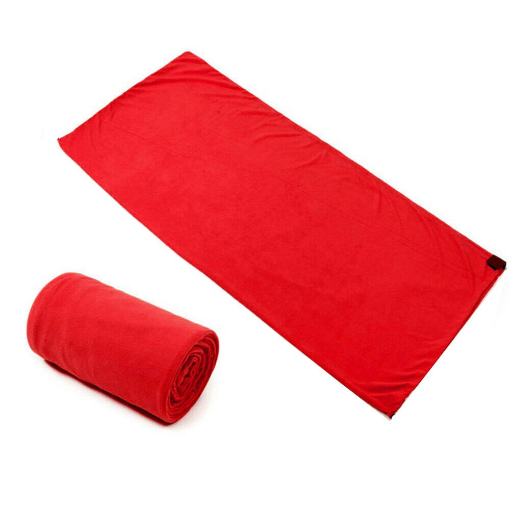 ASR Outdoor Ultra Soft Fleece Sleeping Bag Liner for Cold Weather Camping Warmth, 71  inches