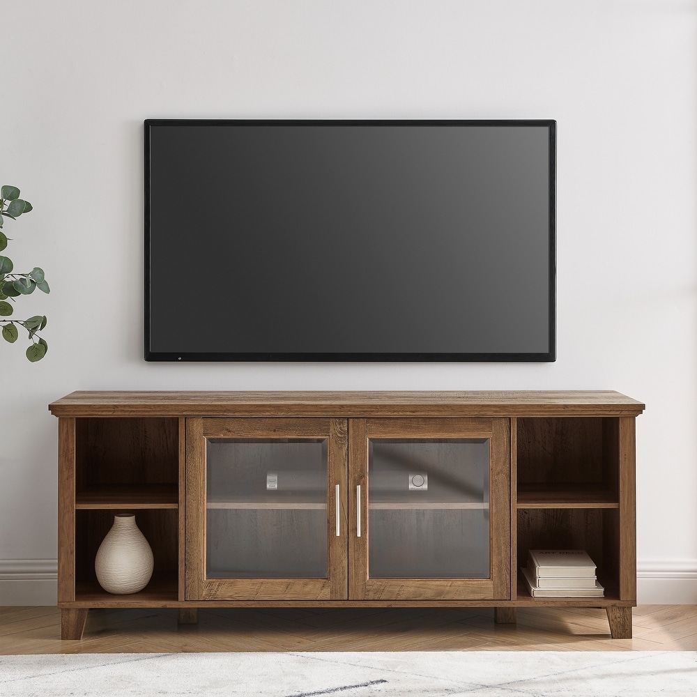 Middlebrook 58 inch Transitional Glass Door TV Stand