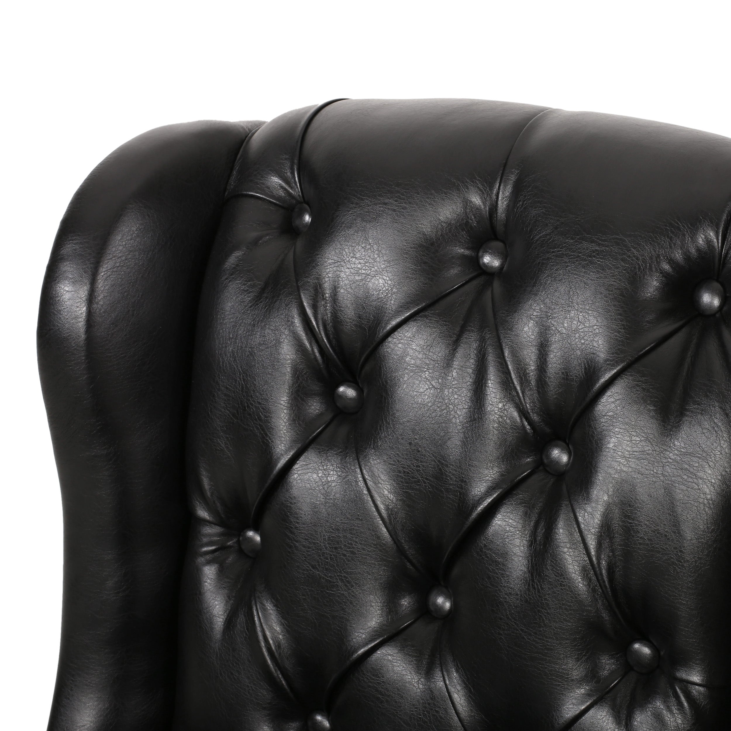 Amar Contemporary Wingback Tufted Swivel Office Chair