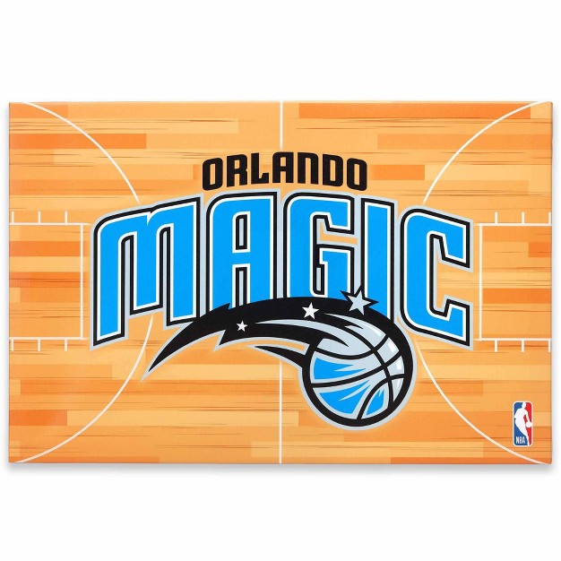 Nba Orlando Magic Court Canvas Wall Sign