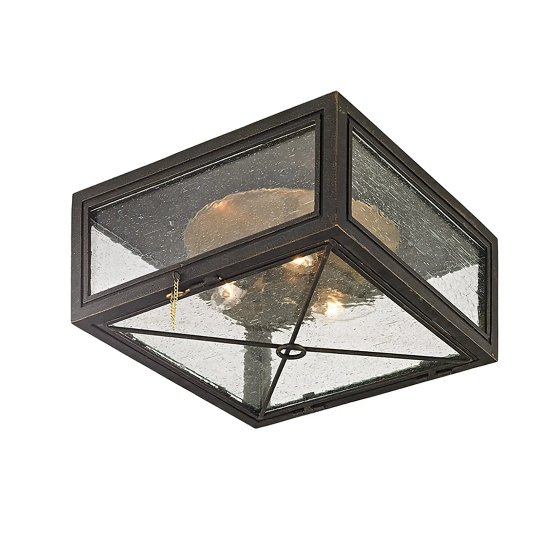 Troy Lighting Randolph 3-light Vintage Bronze Outdoor Flush Mount