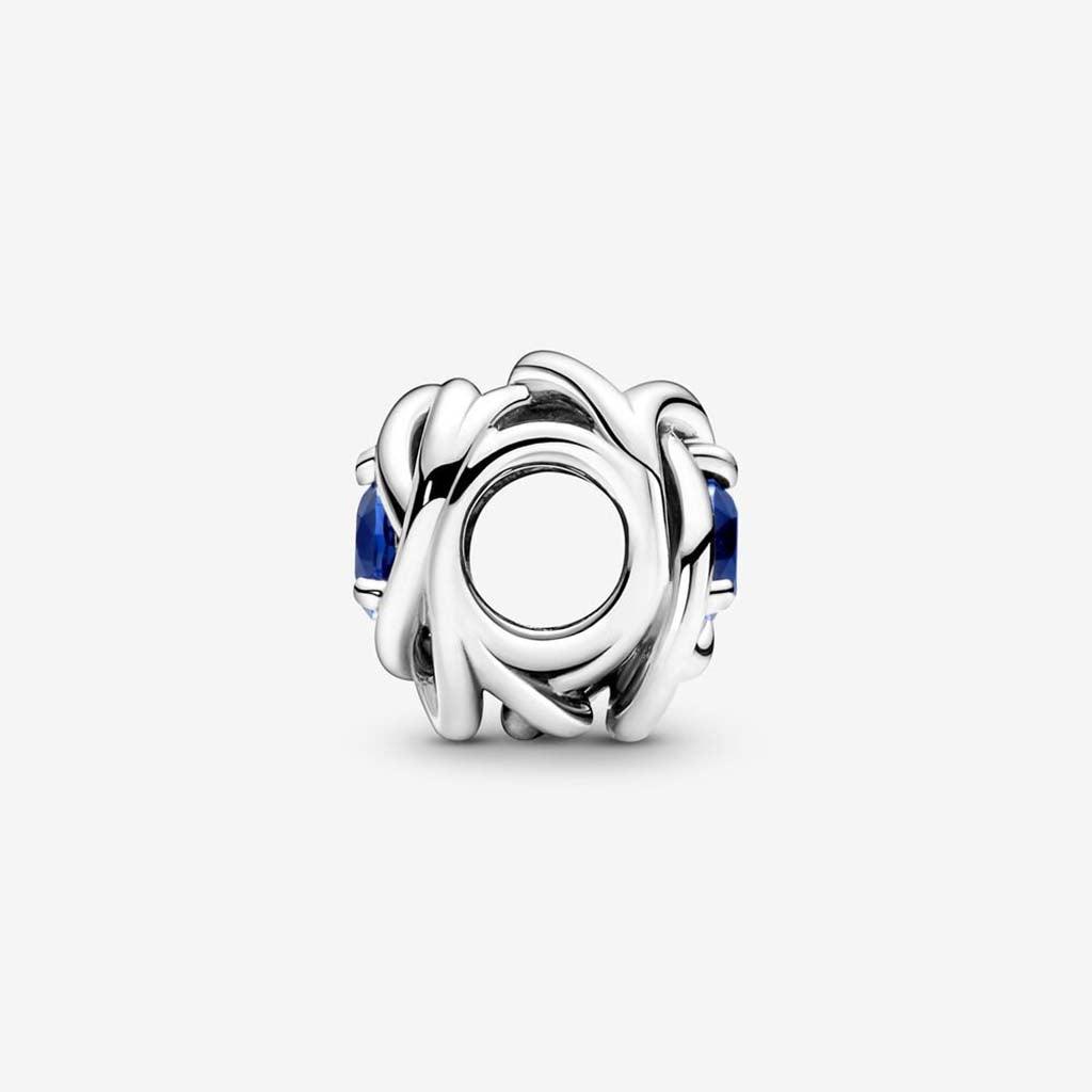 PANDORA  September Blue Eternity Circle Charm