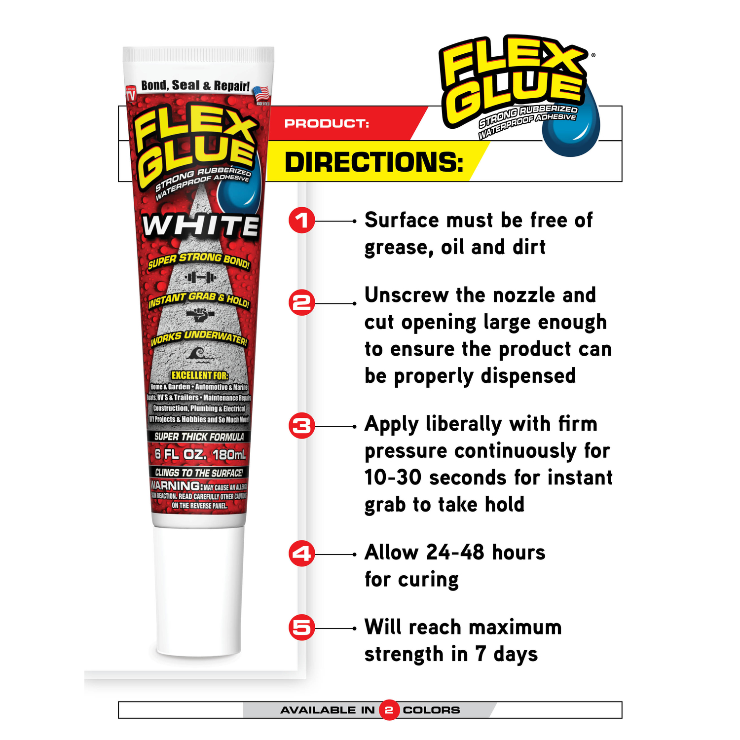 FLEX SEAL Family of Products FLEX GLUE MINI Waterproof Adhesive Rubber Glue 1 pk