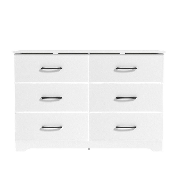 Galano Darsh 6 drawer Dresser 31 5 In 47 2 In 15 7 In In Dusty Gray Oak White