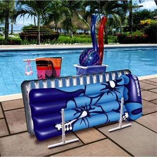 SWIMLINE Hydrotools Blue Swimming Pool Mesh Bag Toys Poolside Organizer with PVC Pipes (6-Pack) 6 x 8903