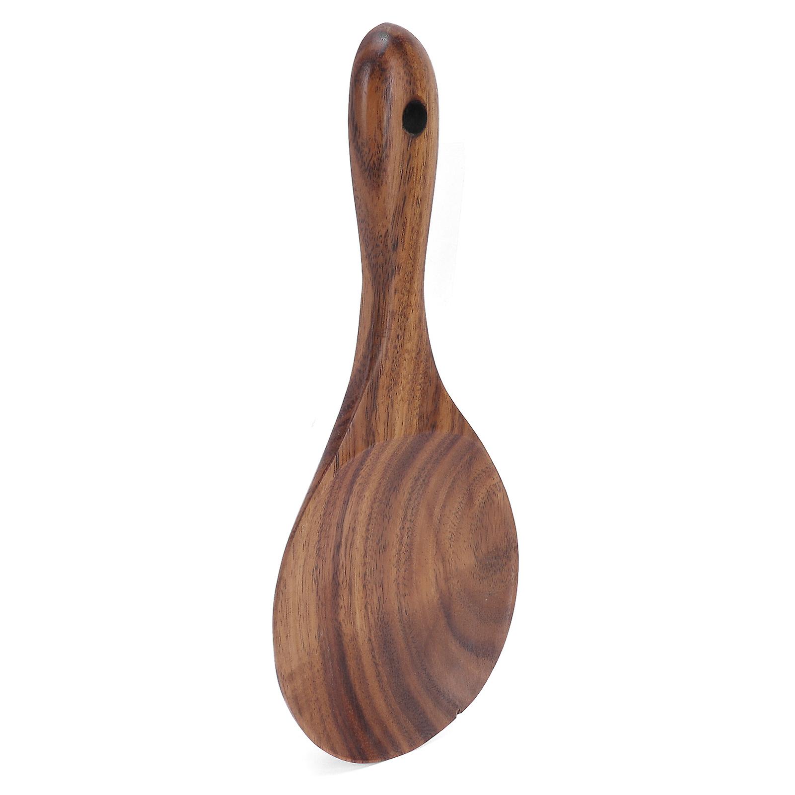 Rice Paddle Wooden Serving Spoon Rice Scoop Cookware Tableware Home Kitchen Accessory