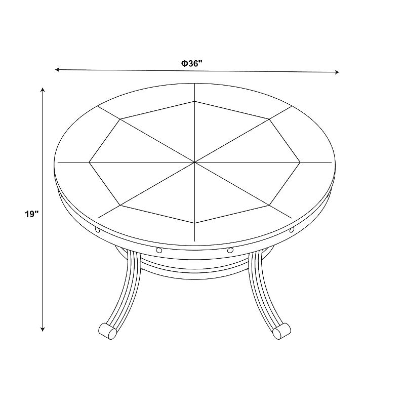 Linon Franklin Coffee Table