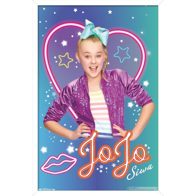 Trends International Jojo Siwa Neon Framed Wall Poster Prints