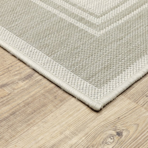 Paloma Simple Border Patio Rug Captiv8e Designs