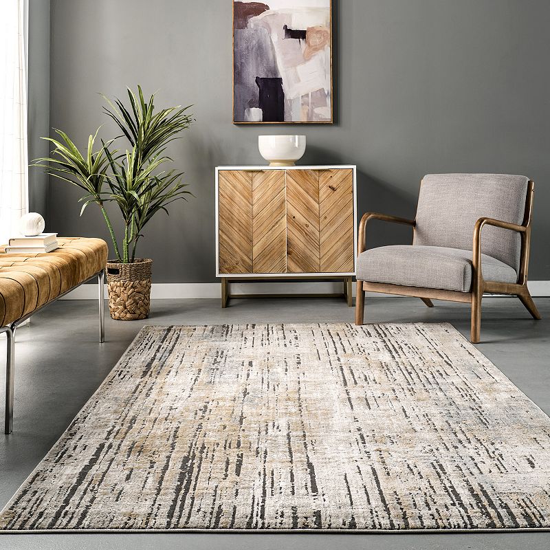 nuLOOM Estelle Faded Stripe Abstract Area Rug