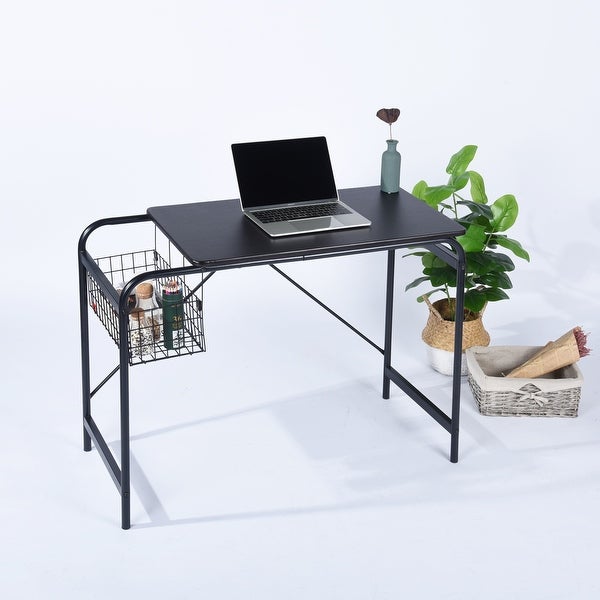 Carbon Loft Searz Wooden Computer Desk Writing Table Rustic