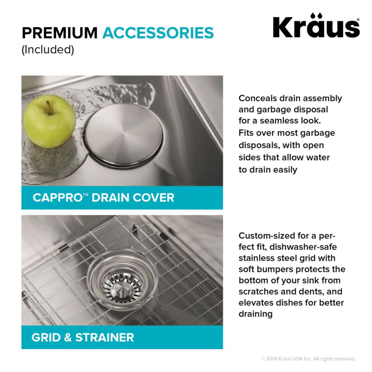 Kraus Loften Dual Mount Drop-In Stainless Steel 25 in. 1-Hole Single Bowl Kitchen Sink (KHT411-25)