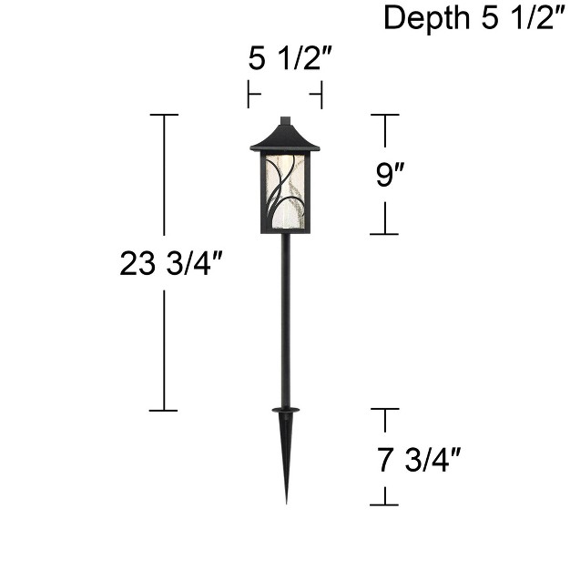 John Timberland Sleator Textured Black 10 piece Led Path And Spot Light Set