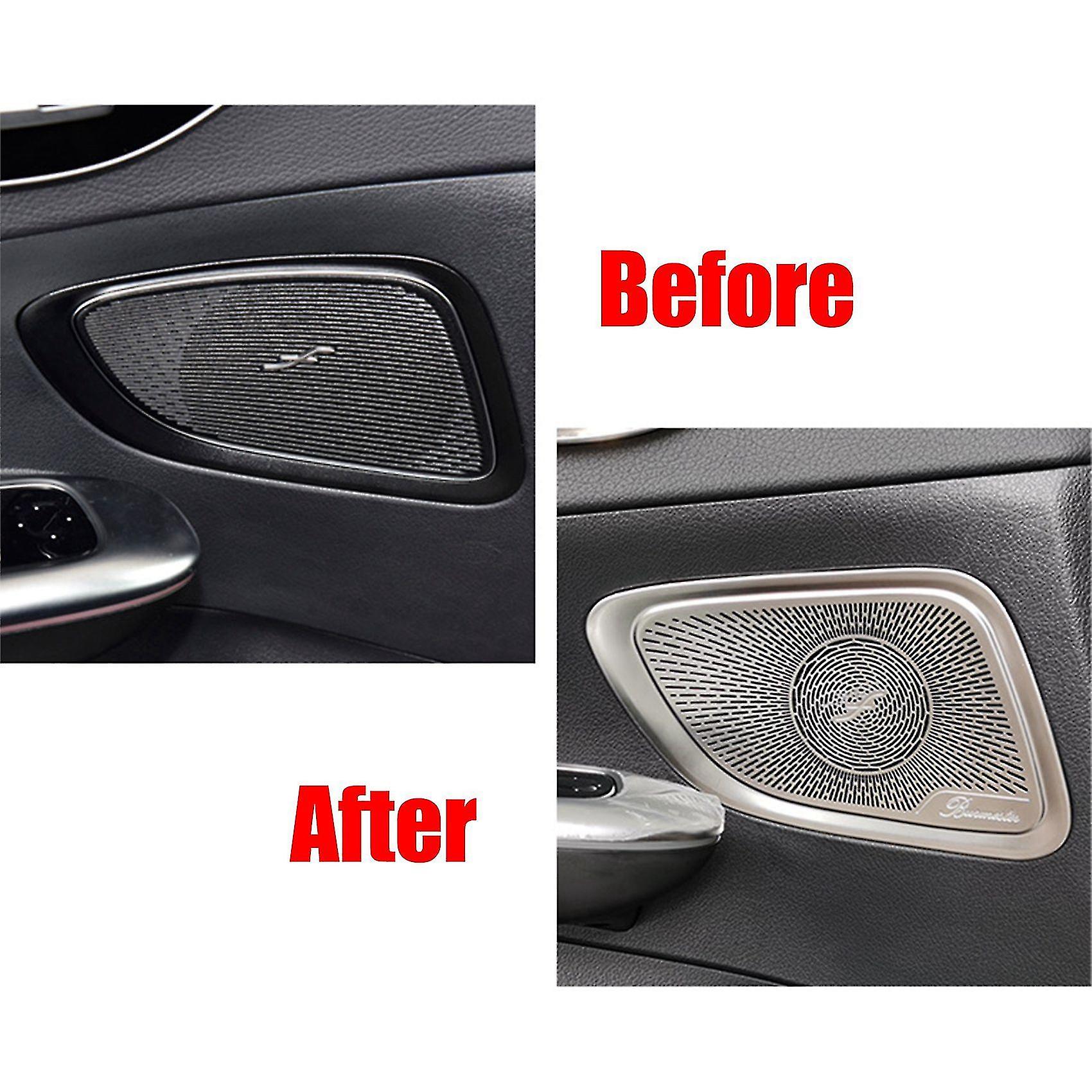 Car Audio Speaker Cover Door Speaker Cover Horn Trim Accessories For - C-class W206 C260 2022 Silve