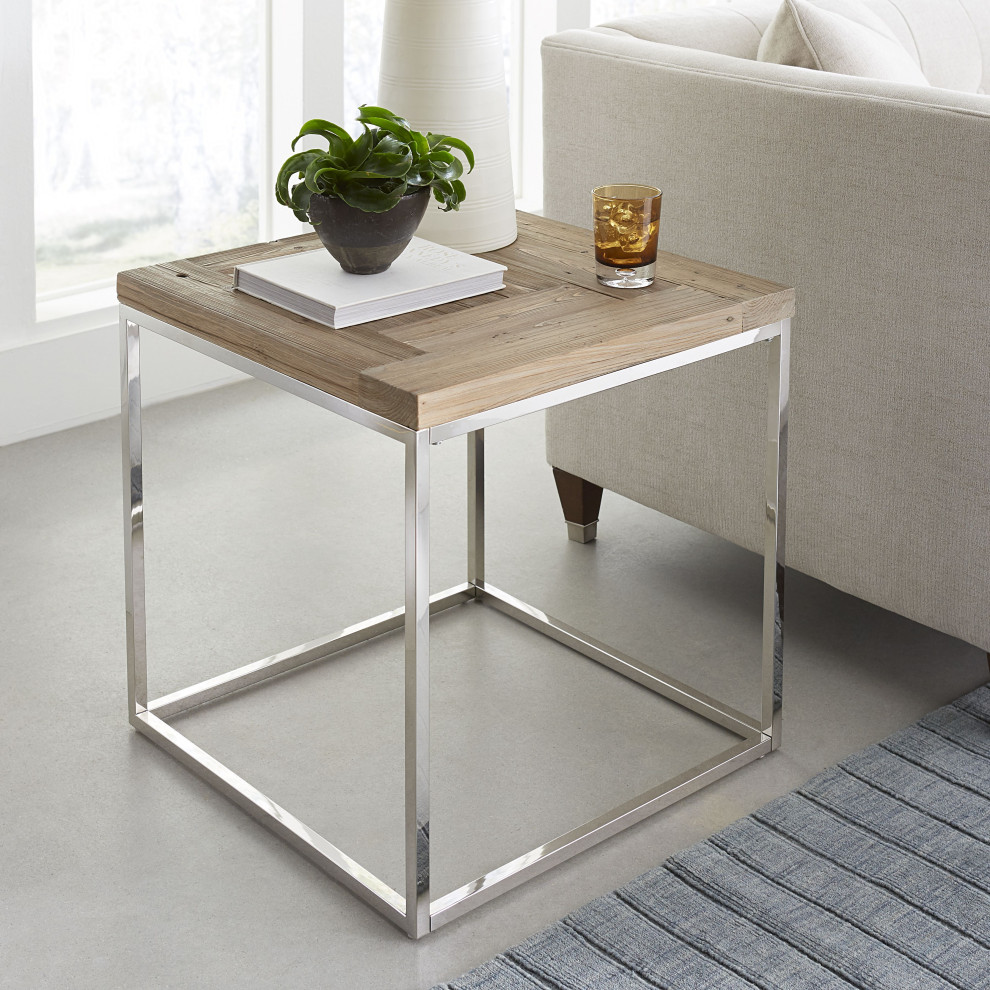 Modus Ace Reclaimed 3PC Wood Coffee  amp2 End Table in Natural   Contemporary   Coffee Table Sets   by AMOC  Houzz