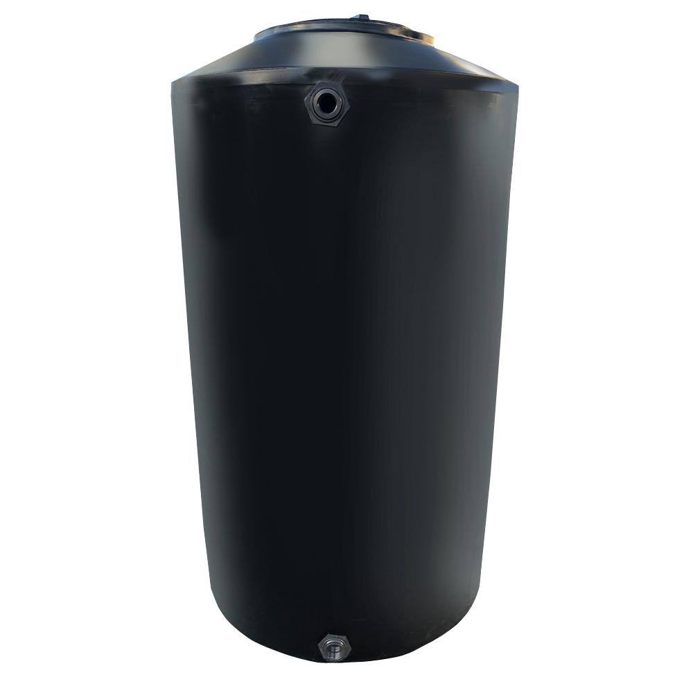 Chem-Tainer Industries 300 Gal. Black Vertical Water Storage Tank TC3581IW-BLACK