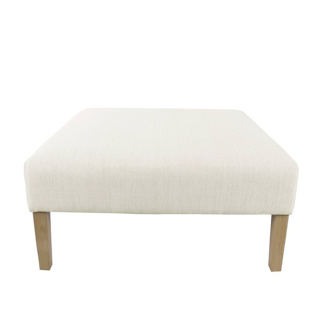 Square Coffee Table Ottoman Homepop