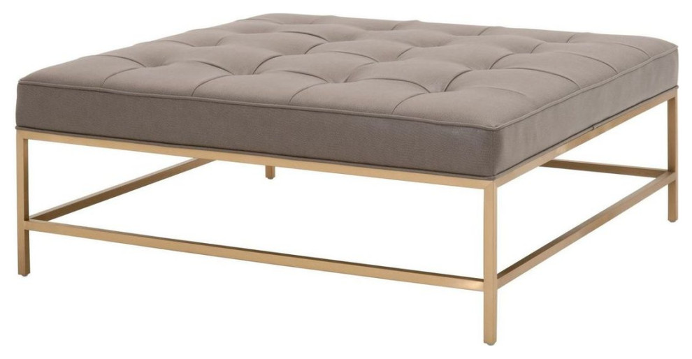 Essentials For Living Stitch and Hand Upholstered Coffee Table   Contemporary   Coffee Tables   by Unlimited Furniture Group  Houzz