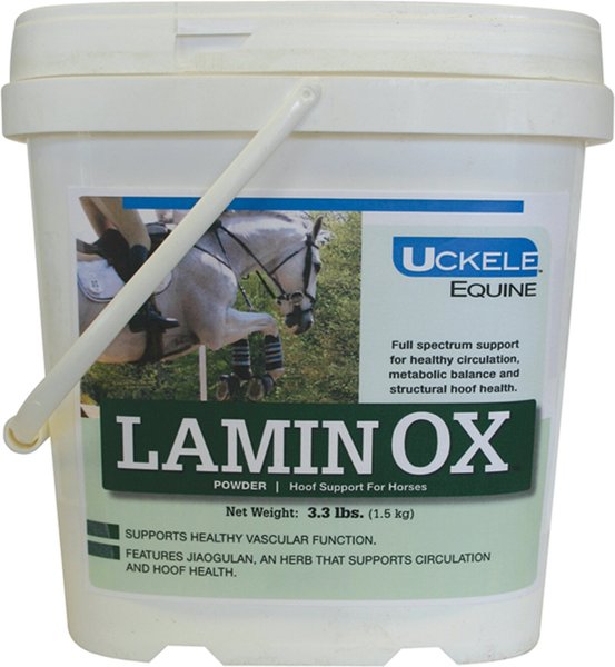 Uckele Lamin Ox Hoof Support Powder Horse Supplement， 3.3-lb bucket