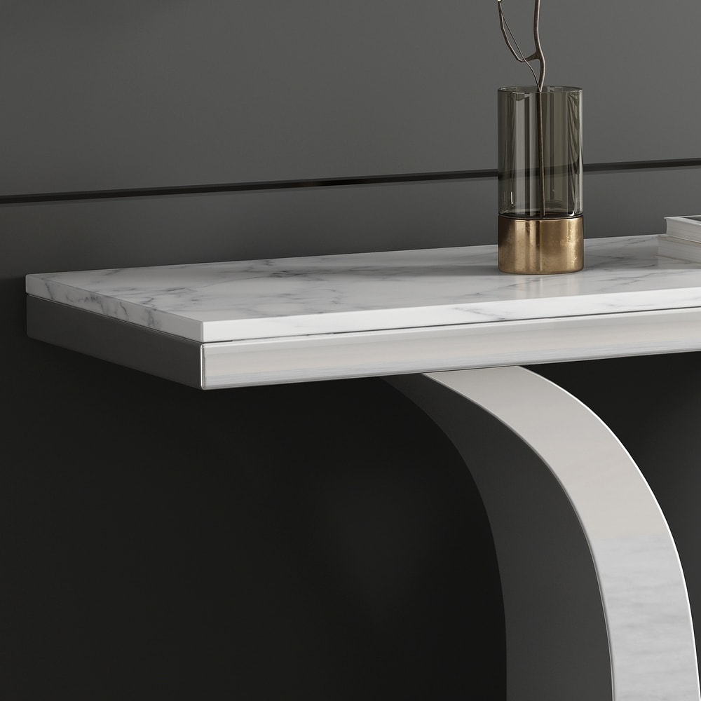 Modern Rectangular Marble Console Table  0.71\