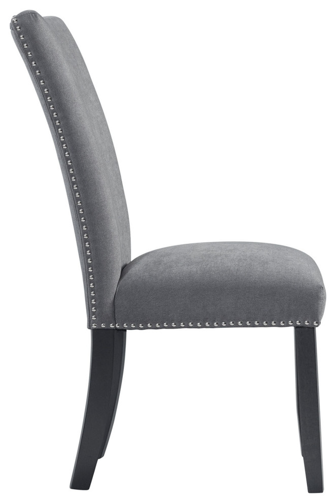 Stratton Standard Height Side Chair Set  Charcoal   Transitional   Dining Chairs   by Picket House  Houzz