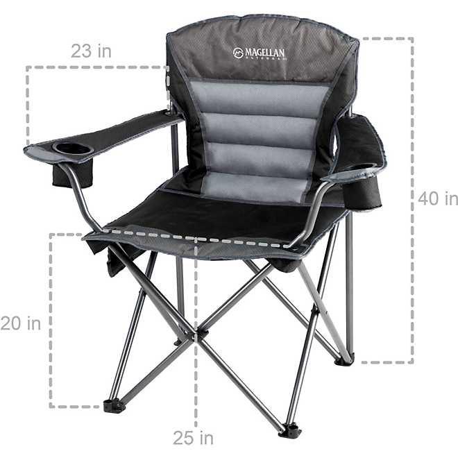 Magellan Outdoors Oversized Ultra Comfort Padded Mesh Chair