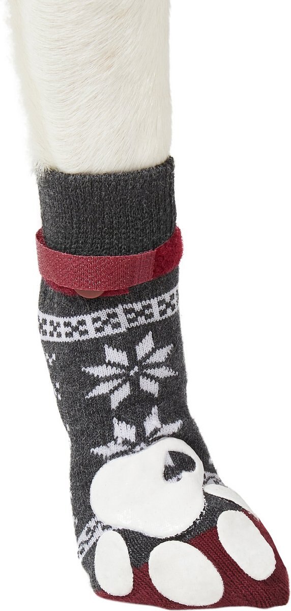 Frisco Non-Skid Non-Skid Fair Isle Dog Socks