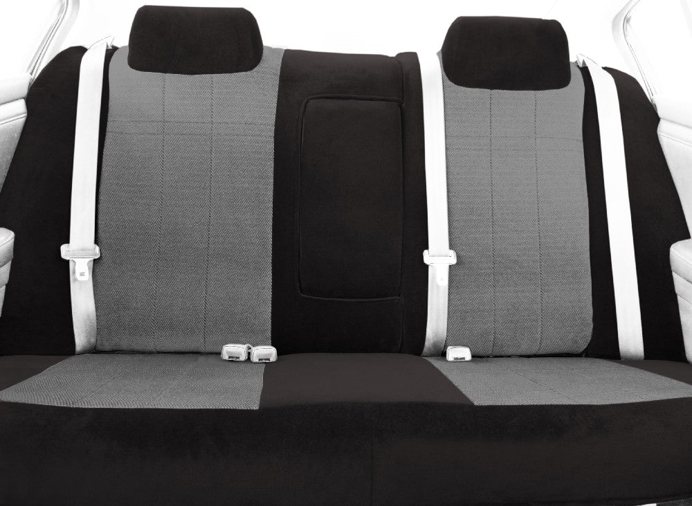 CalTrend Rear Velour Seat Covers for 2003-2009 Toyota 4Runner - TY156-01RR Black Premier Insert with Classic Trim