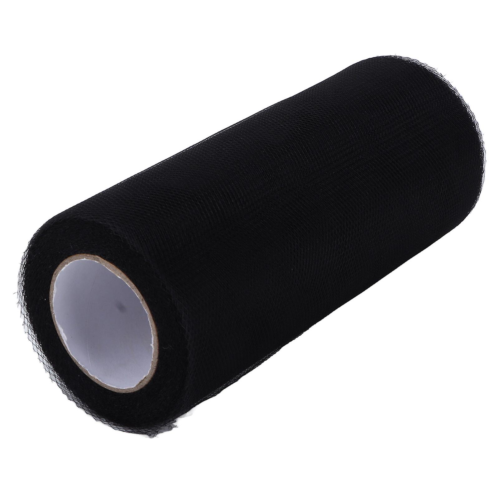 Tulle Roll 100 Yards Color Decorative Mesh Crafts For Diy Doll Clothes Wedding Decorationblack