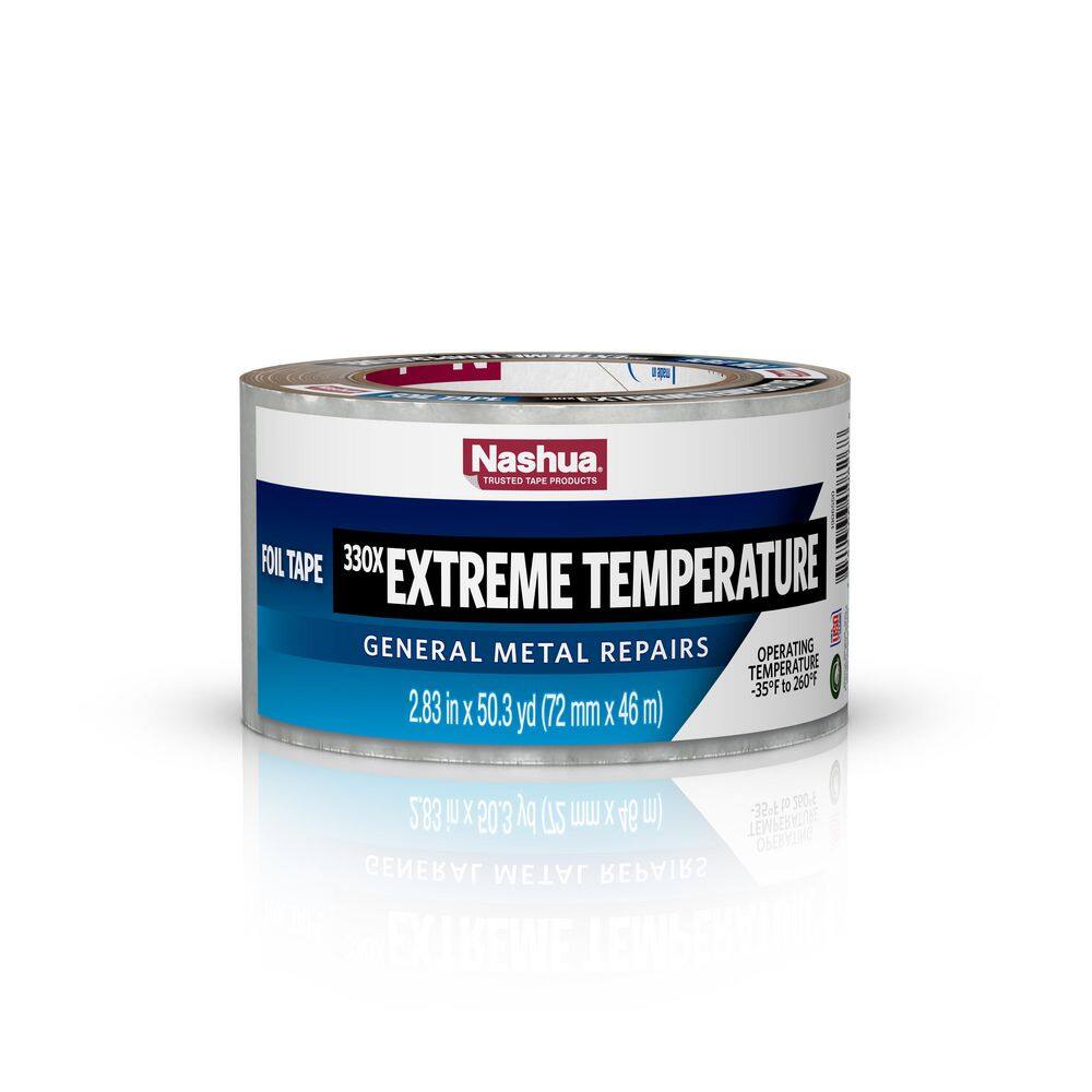 Nashua Tape 2.83 in. x 50 yd. 330X Extreme Weather HVAC Foil Duct Tape 1906077