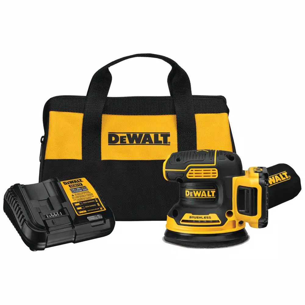 DEWALT 20-Volt MAX XR Cordless Brushless 5 in. Random Orbital Sander with (1) 20-Volt Battery 2.0Ah and Charger and#8211; XDC Depot