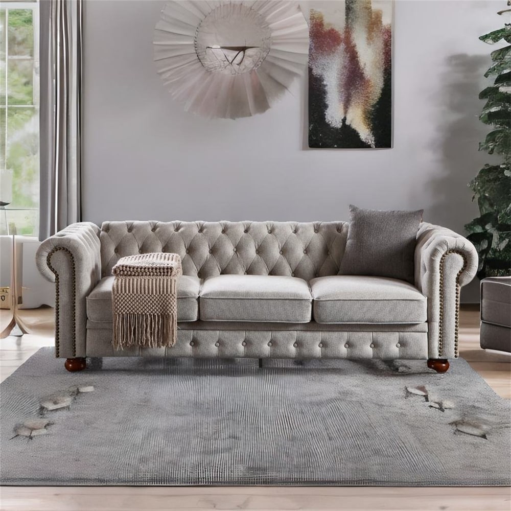 Linen Fabric Sofa for Living Room