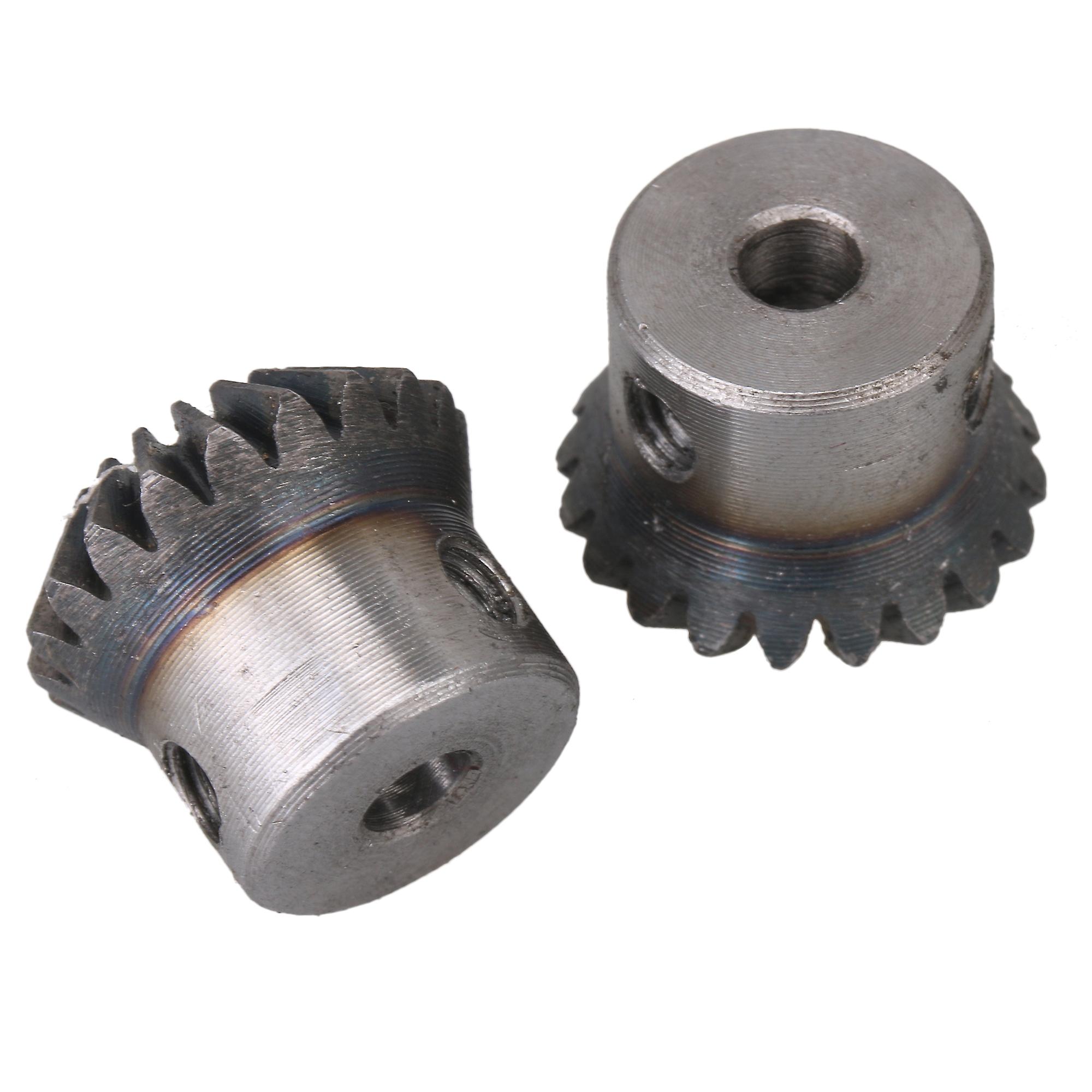 Teeth Steel 1 Module Tapered Bevel Pinion Gear Wheel Bore